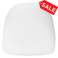 Flash Furniture BH-WH-HARD-GG Hard White Fabric Chiavari Chair Cushion